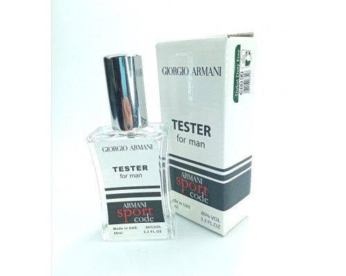 Giorgio Armani Armani Code Sport (for man) - TESTER 60 мл