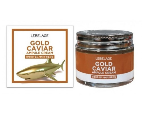 Антивозрастной ампульный крем с экстрактом икры и золота Lebelage Ampule Cream Gold Caviar 70мл (КОРЕЯ ОРИГИНАЛ) (07300)