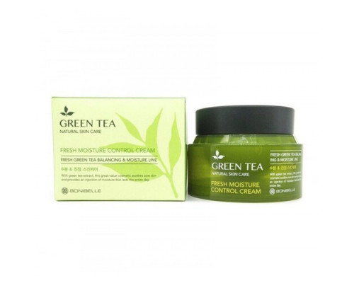 Увлажняющий крем с экстрактом зеленого чая Bonibelle Green Tea Fresh Moisture Control Cream,80 мл (КОРЕЯ)