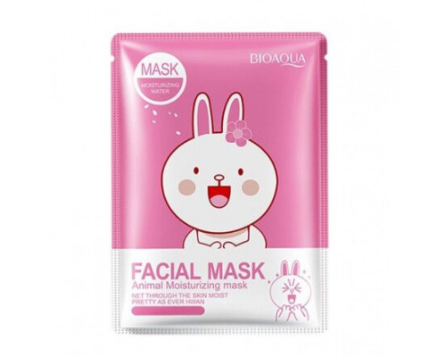 Тканевая маска Bioaqua Facial Mask Animal-Зайка