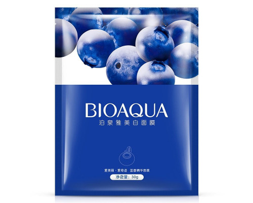 Увлажняющая тканевая маска с экстрактом черники BioAqua Blueberry Facial Mask