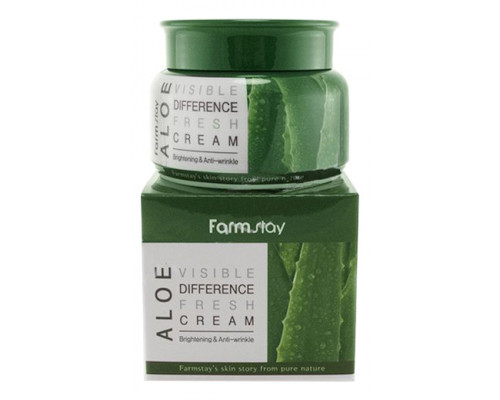 Увлажняющий крем для лица с экстрактом алоэ Visible Difference Fresh Cream Aloe 100 мл (КОРЕЯ ОРИГИНАЛ) (7350)