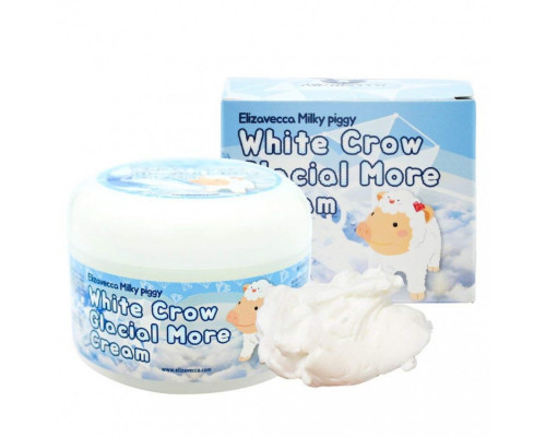 Крем для лица воздушный Elizavecca White Crow Glacial More cream 100 мл (Корея оригинал) (2u450)