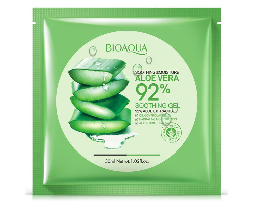 Увлажняющая маска для лица Bioaqua c гиалуроновой кислотой и Алоэ Вера Aloe Vera 92% Mask