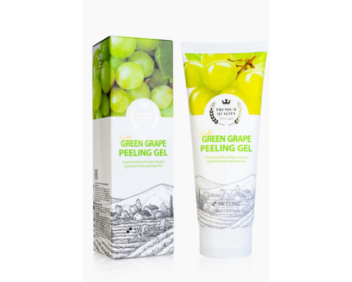 Пилинг-гель 3W Clinic Lovely Green Grape Peeling Gel, 180 мл (Корея)(7300)