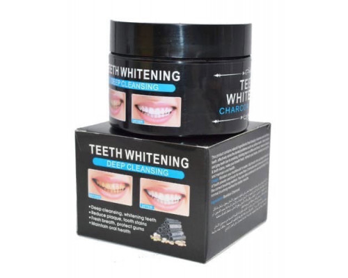 Отбеливающий зубной порошок с бамбуковым углем Pure Natural Teeth Whitening Charcoal Powder 60 мл (180)