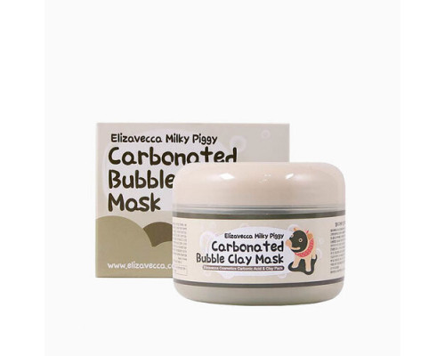 МАСКА пузырьковая очищающая Elizavecca Milky Piggy Carbonated Bubble Clay Mask