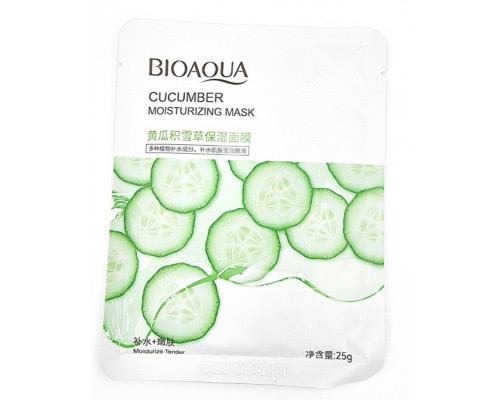 Тканевая маска с экстрактом огурца BioAqua Cucumber Moisturizing Mask