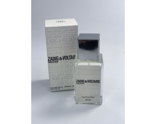 Мини-парфюм 25 ml ОАЭ Zadig & Voltaire This is Her