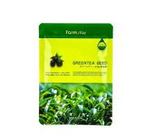 Тканевая маска с экстрактом зеленого чая FarmStay Greentea Seed (Оригинал)