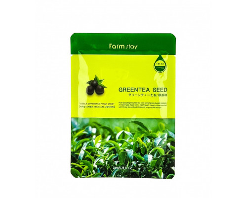 Тканевая маска с экстрактом зеленого чая FarmStay Greentea Seed (Оригинал)