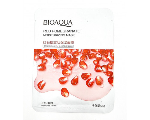 Тканевая маска с экстрактом граната BioAqua Red Pomegranate Moisturizing Mask