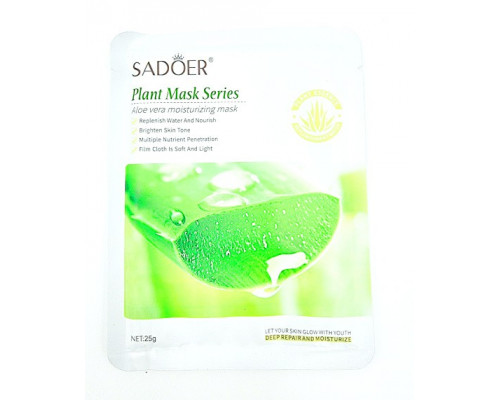 Тканевая маска с алое Sadoer Plant Mask Series Aloe Vera Moisturizing Mask