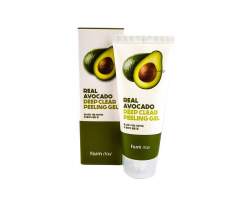 Пилинг - гель с экстрактом авокадо FarmStay Real Avocado Deep Clear Peeling Gel, 100 ml (Оригинал)