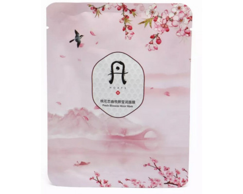 Тканевая маска для лица с экстрактом Лепестков Персика Hoafs Peach Blossom Moist Mask