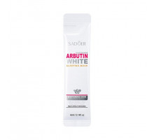 Осветляющая ночная маска для лица с арбутином Sadoer Nicotinamide Arbutin White Sleeping Mask 4 мл